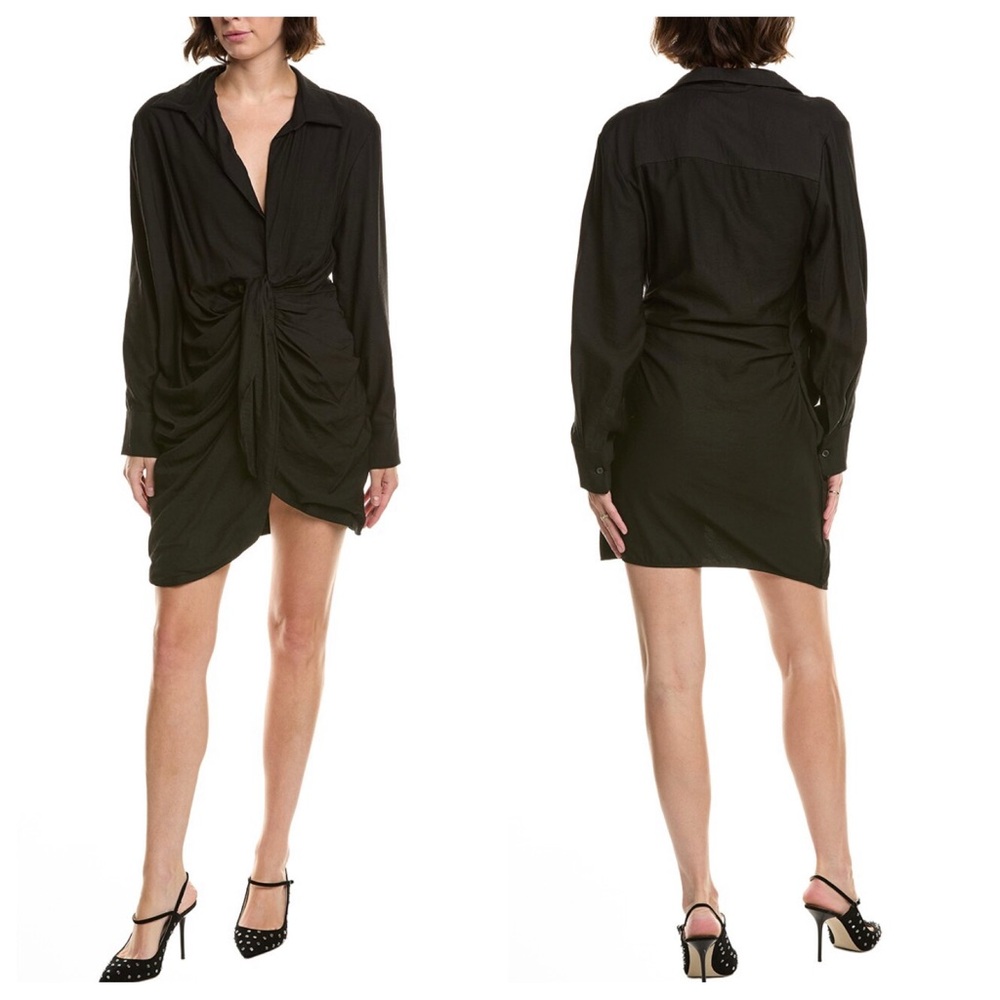Jacquemus Black Le Papier La Robe Bahia Mini Dress in Black